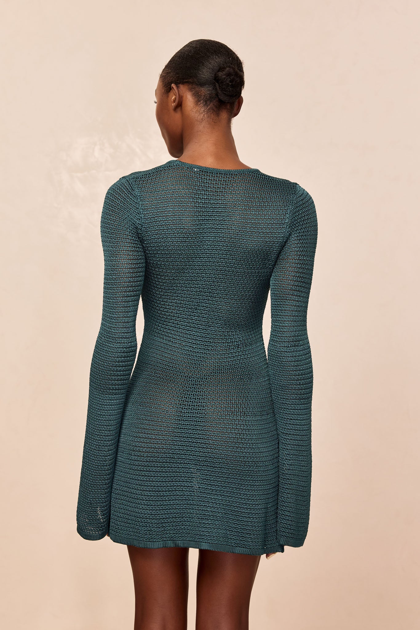 Montego Mini Dress - Evergreen Treble Knit