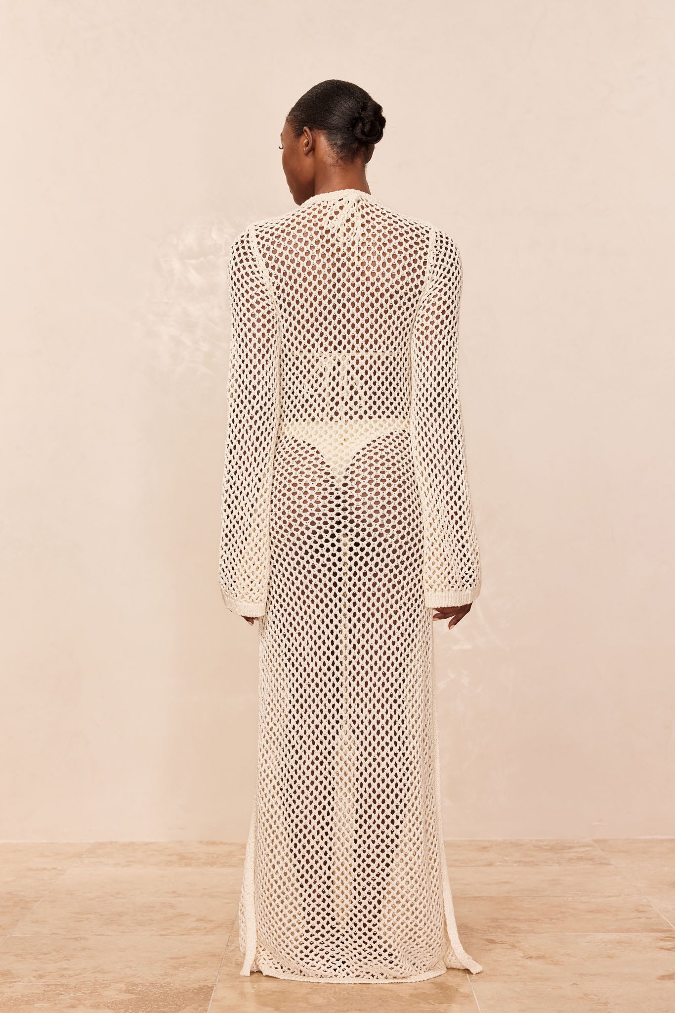 Montego Dress - Ivory Chunky Crochet