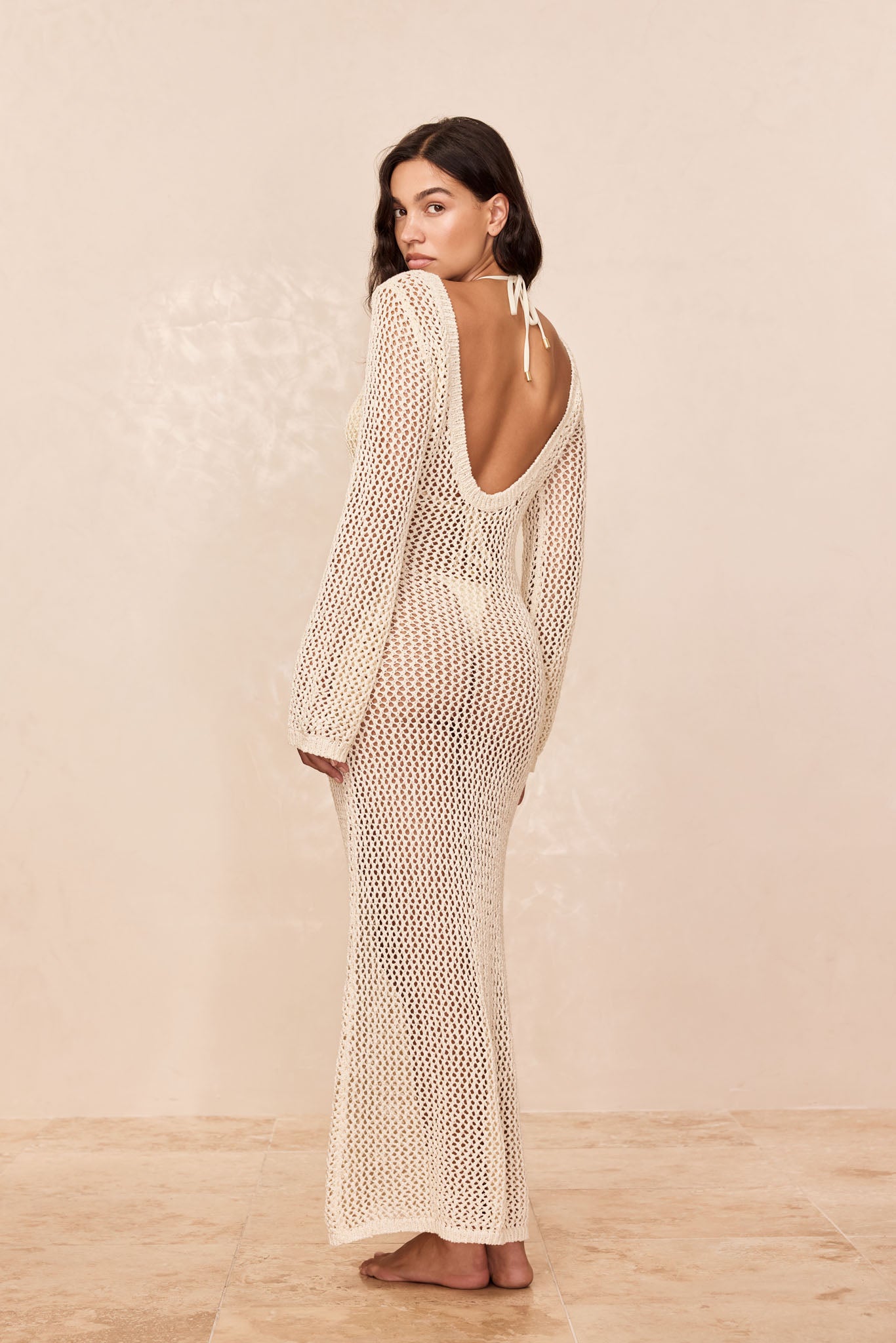 Cozumel Dress - Ivory Petit Crochet