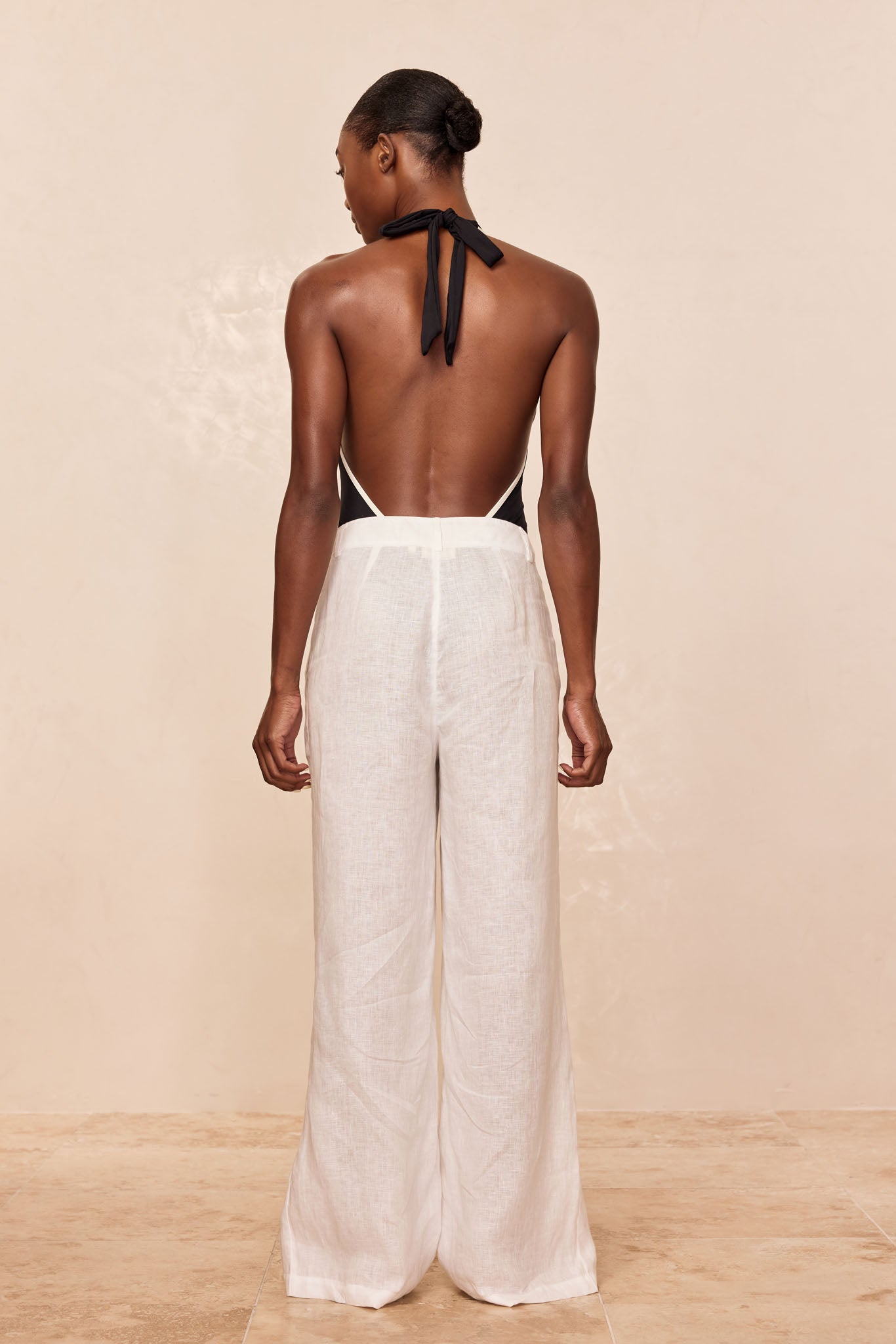 Casablanca Pants - White Linen