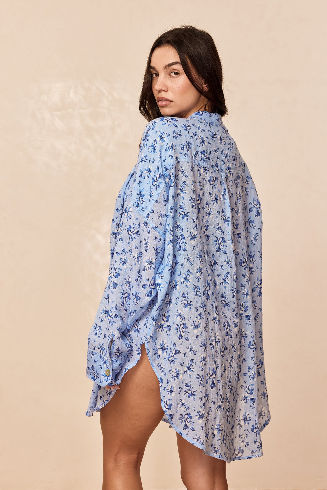 Barcelona Tunic - Isola Floral Crinkle