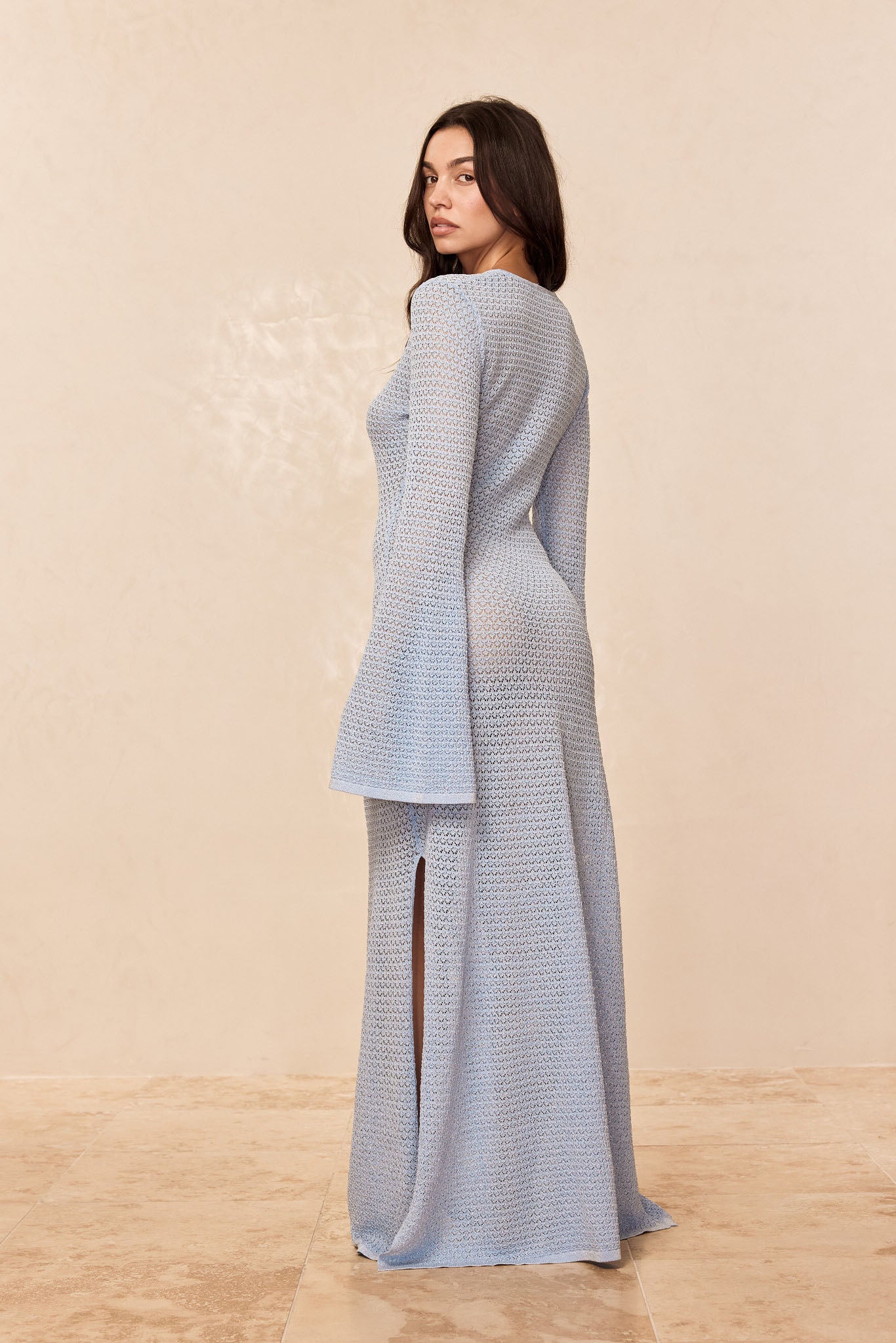 Montego Dress - Sky Lace Crochet