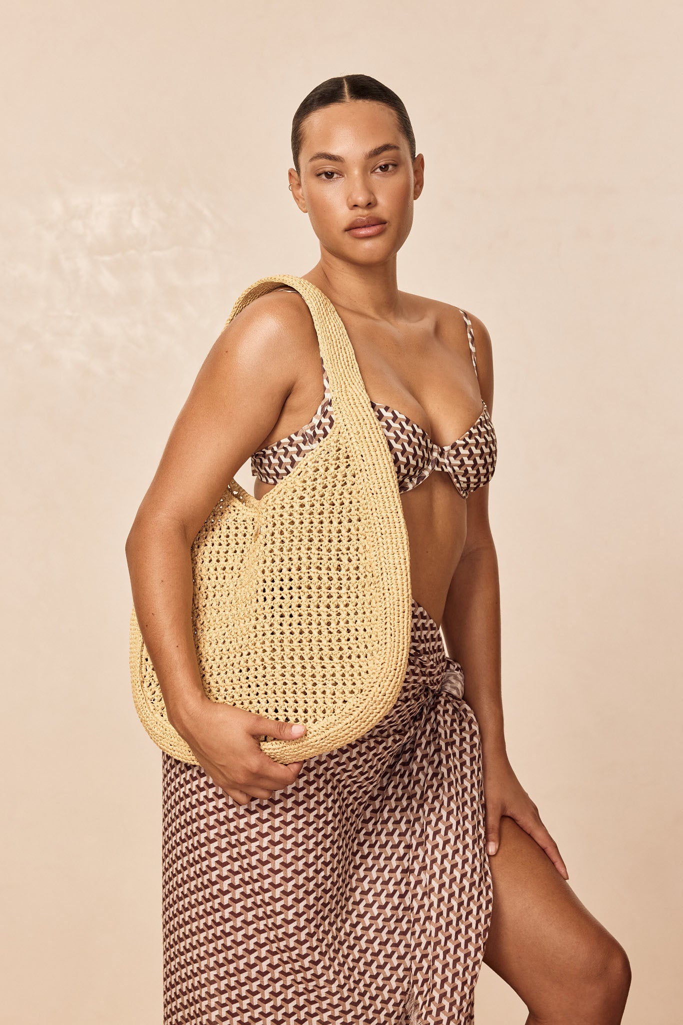 Shell Beach Bag - Natural