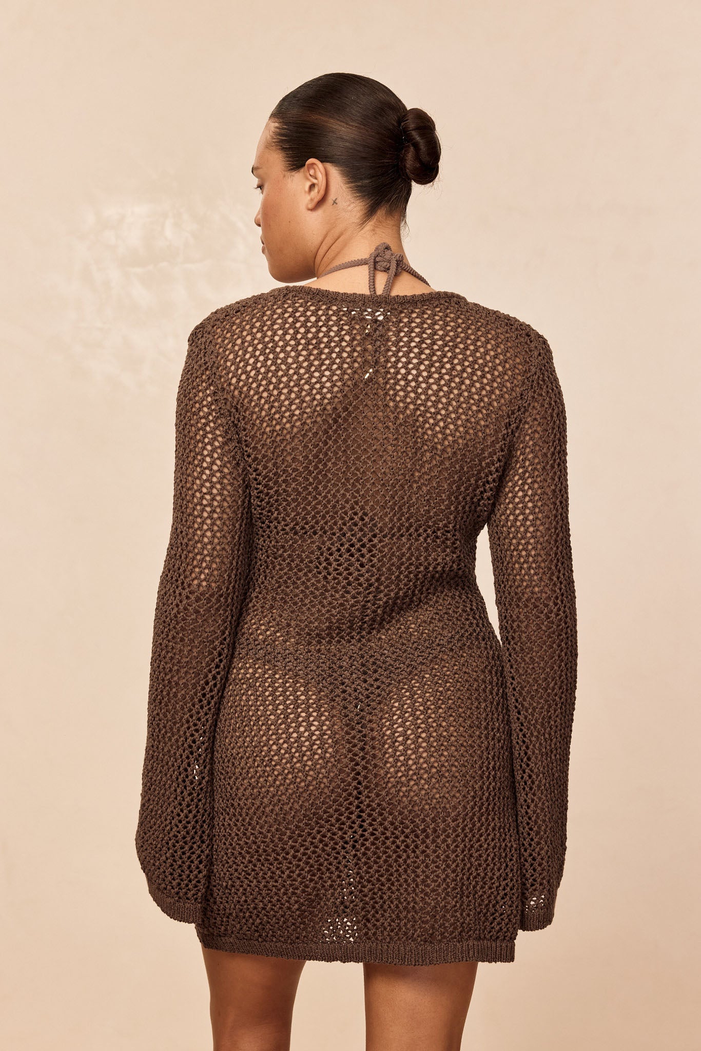 Montego Mini Dress - Stone Petit Crochet