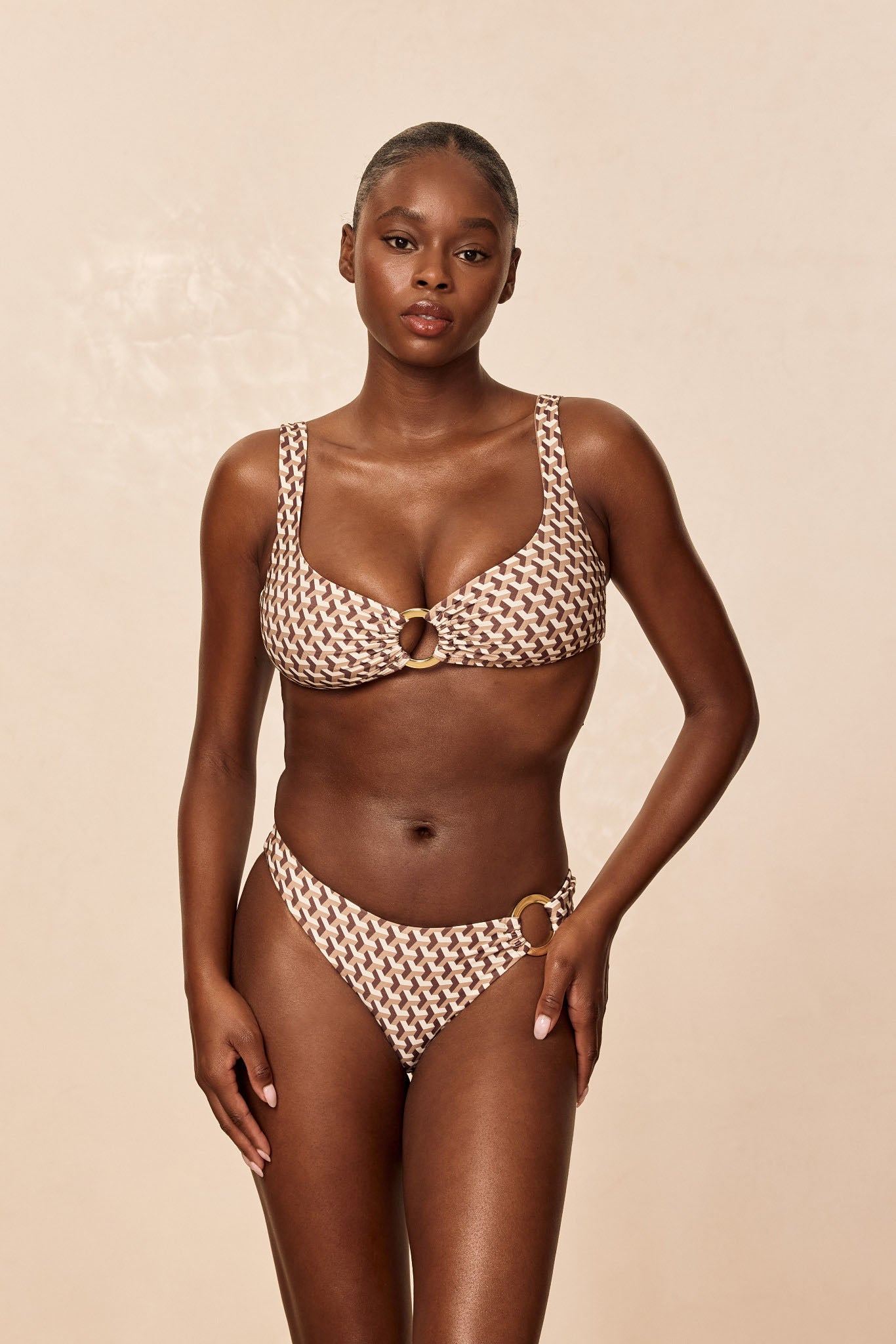 Barbuda Top - Husk Geo