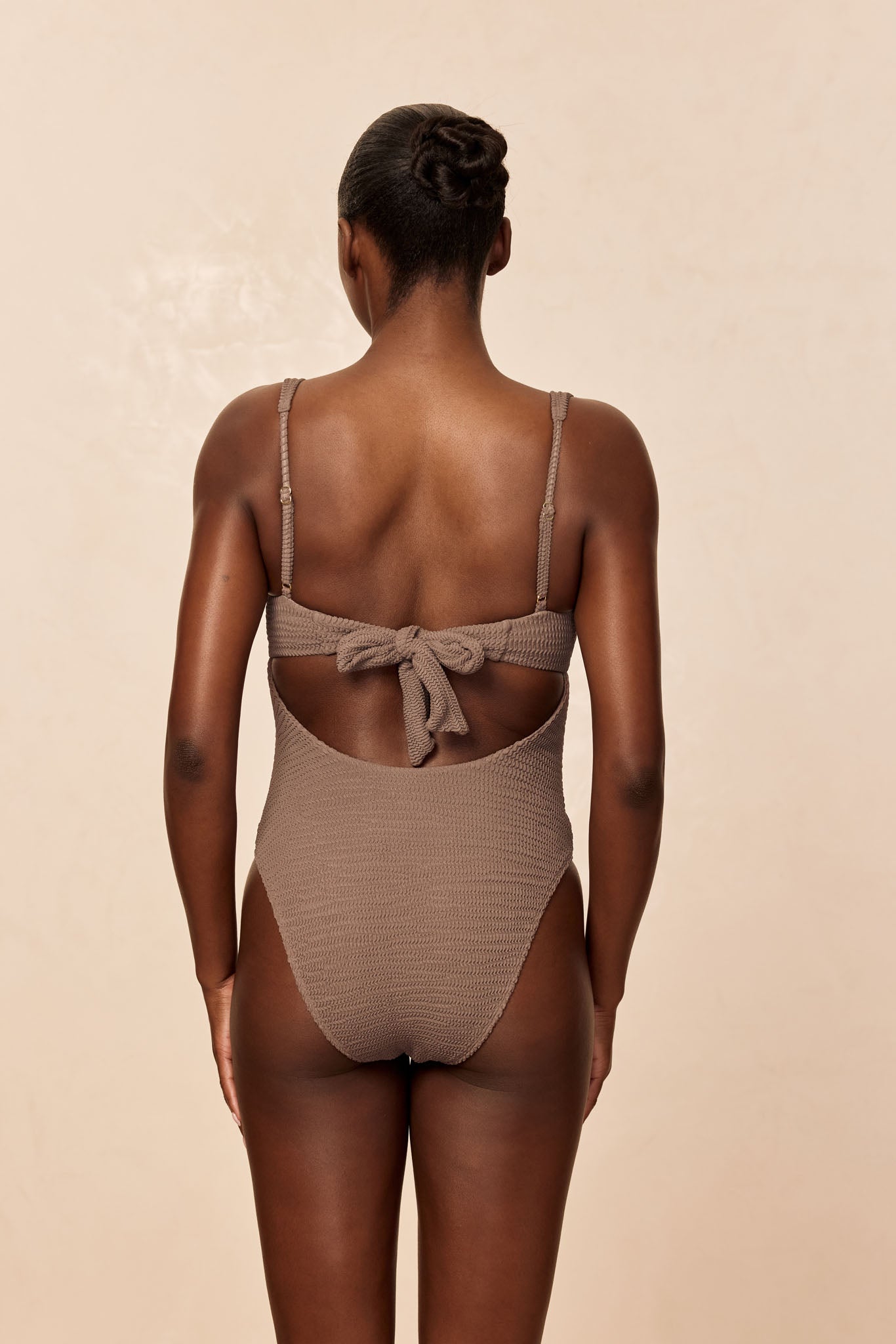 Clovelly One Piece - Stone Crinkle