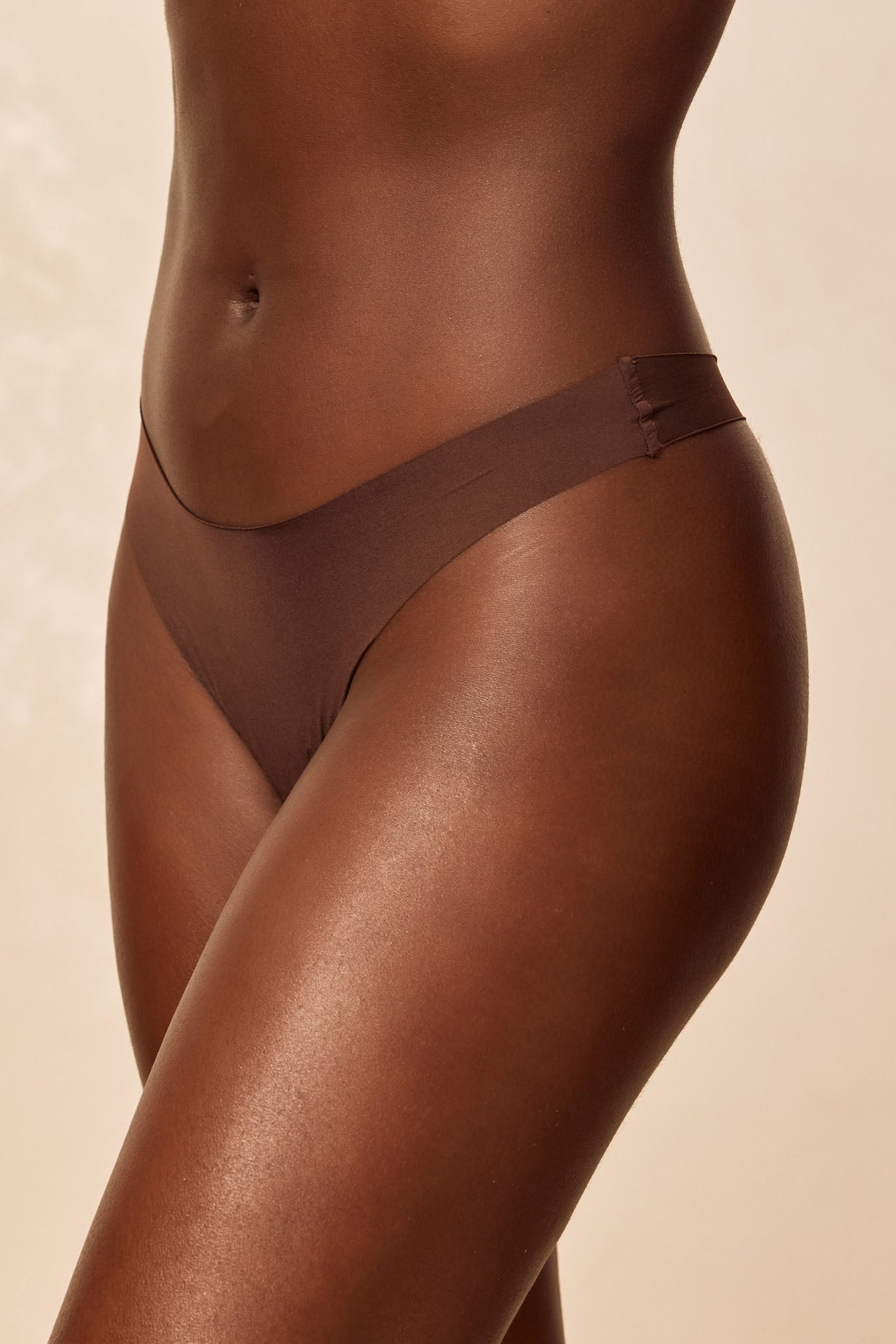Monday Invisible Thong 3 Pack - Mocha