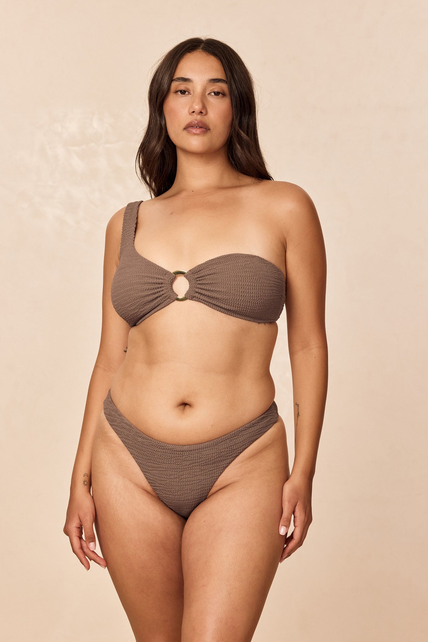 Antigua Top - Stone Crinkle