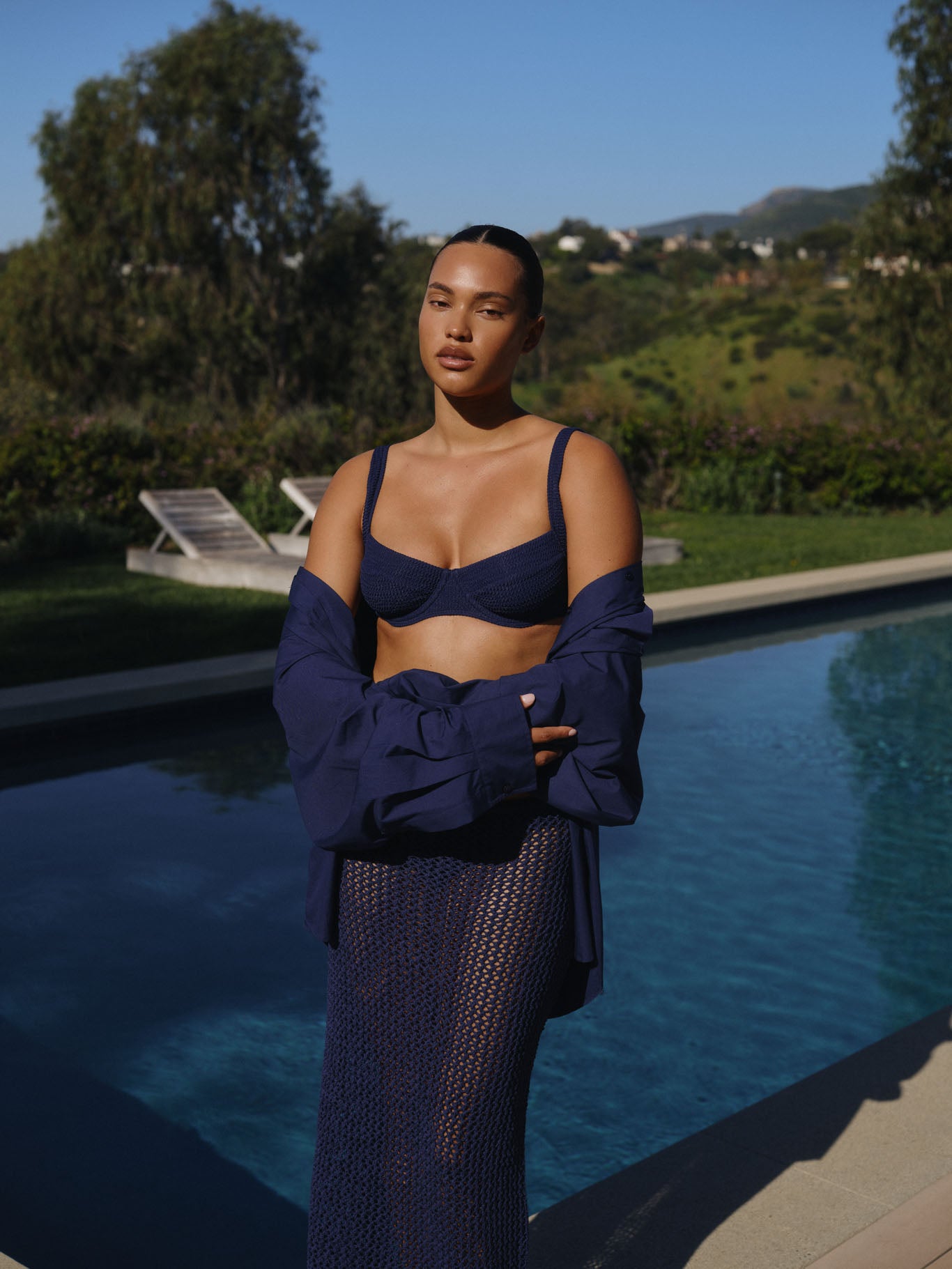 Sorrento Top - Midnight Crinkle