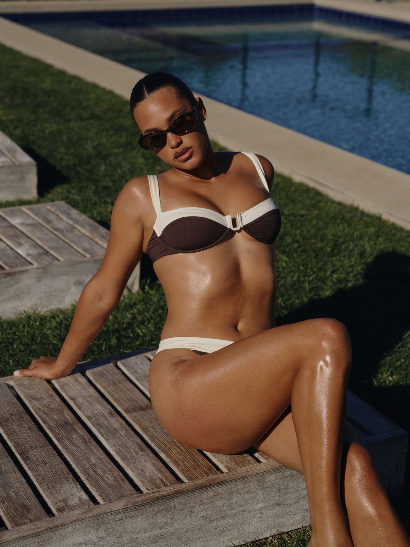 Cala Roja Top - Espresso/Ivory