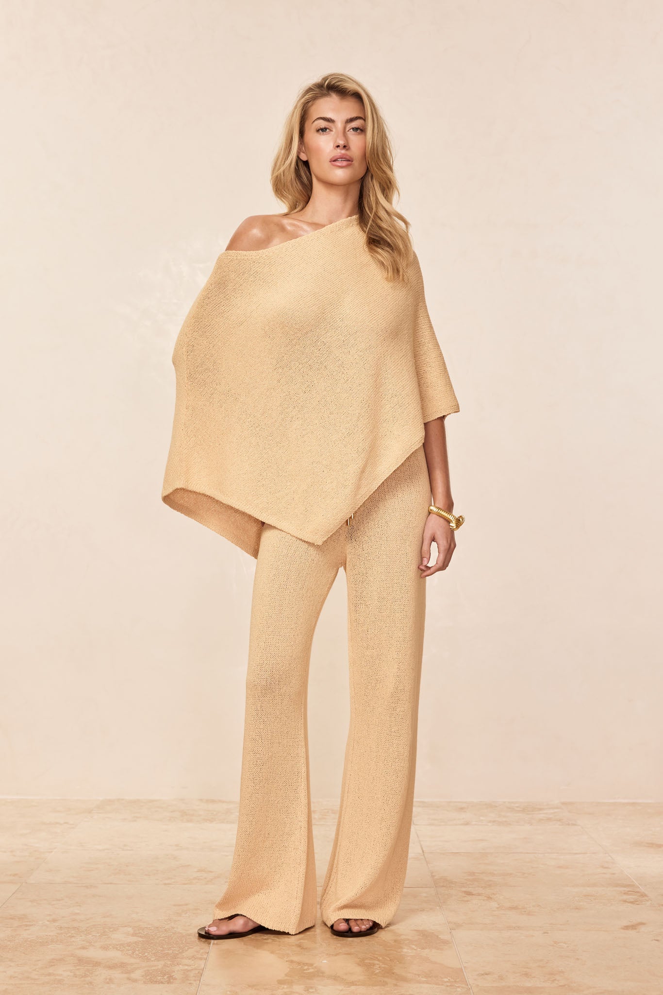 Belize Pant Open Knit - Raffia