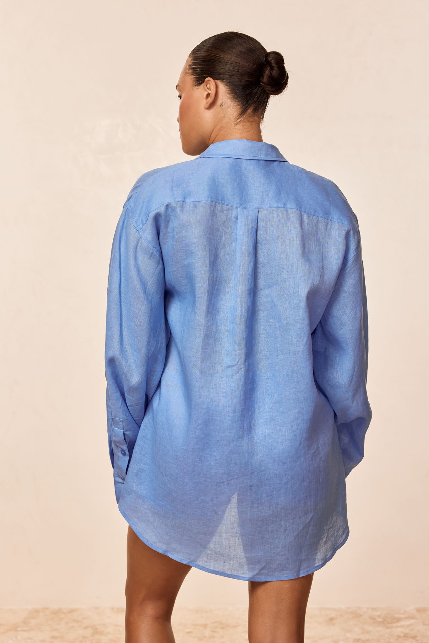 La Jolla Shirt - Azure Linen