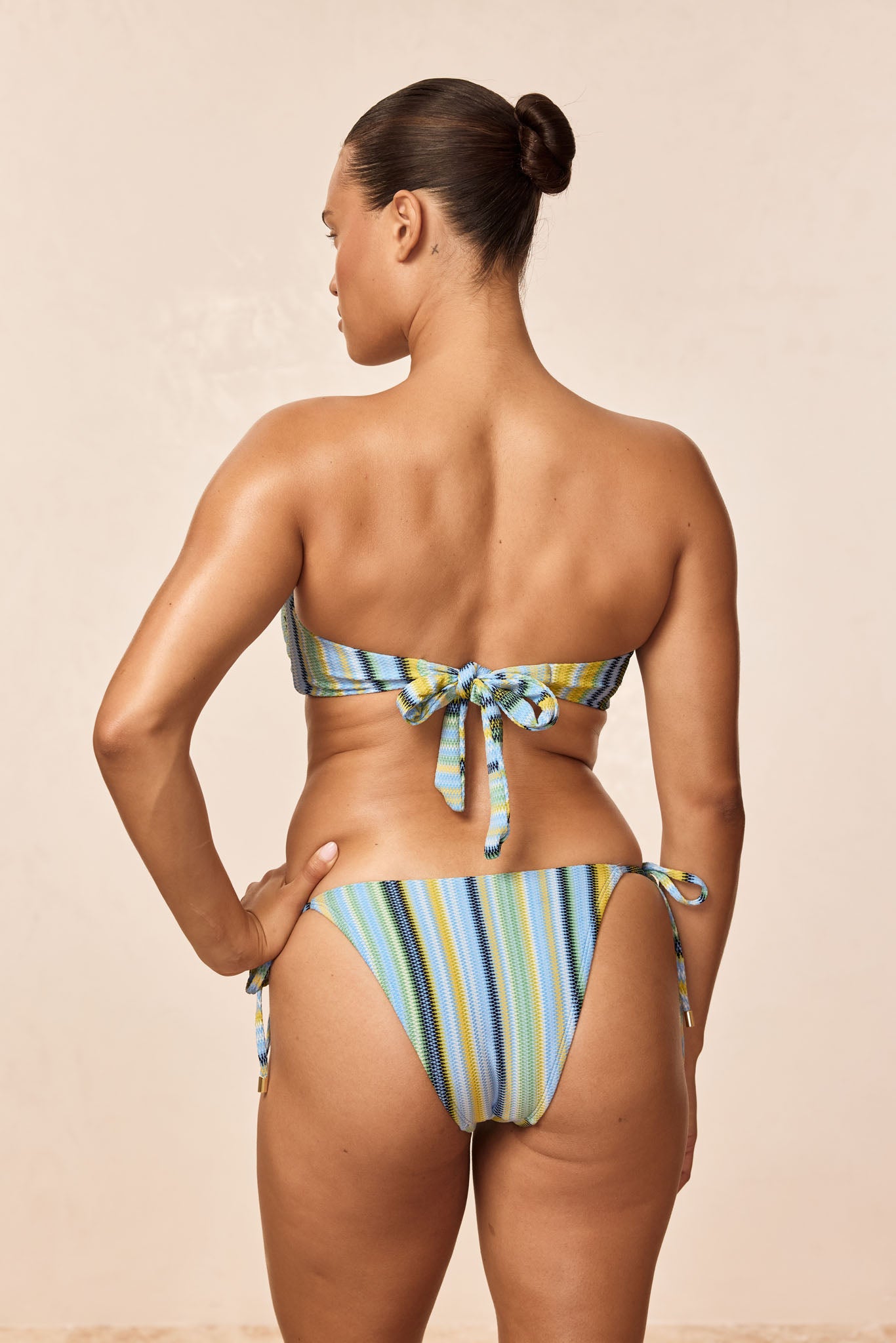Costa Rica Top - Sardinia Stripe Azure