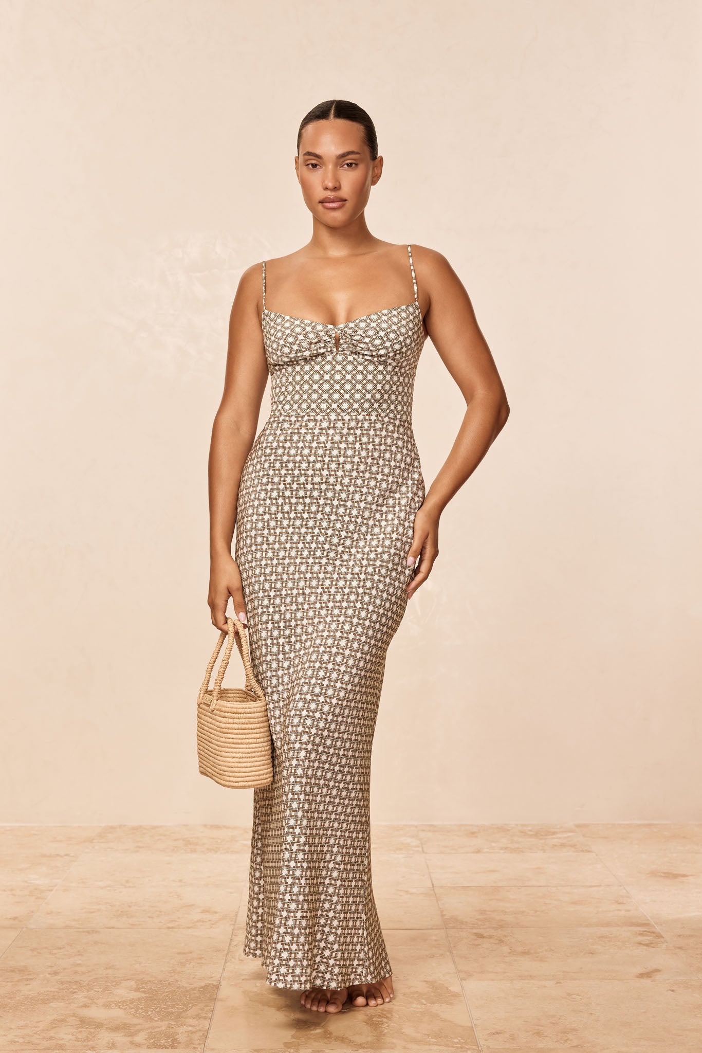 Fererra Dress - Tile Geo Silk