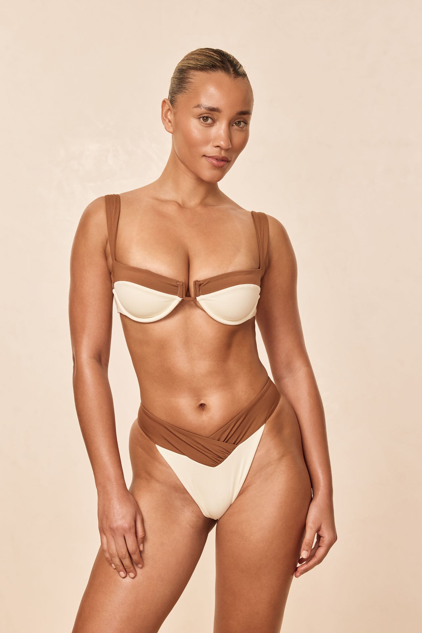Cala Roja Top - Ivory/Caramel