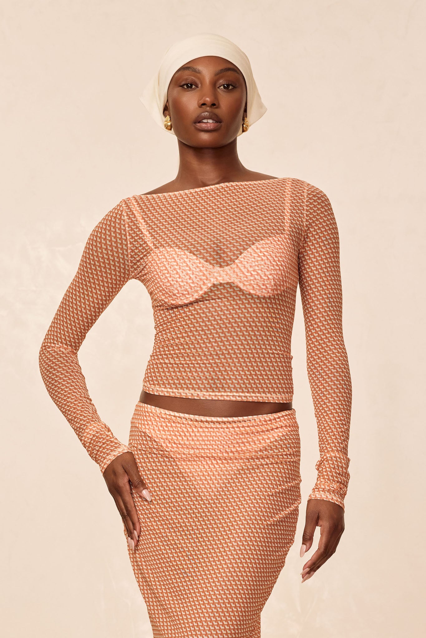Ipanema Long Sleeve - Micro Geo Mesh