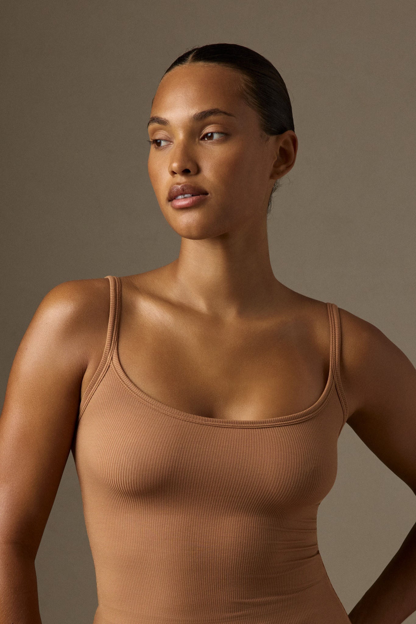 Devin Tank Long - Caramel Lightweight Rib