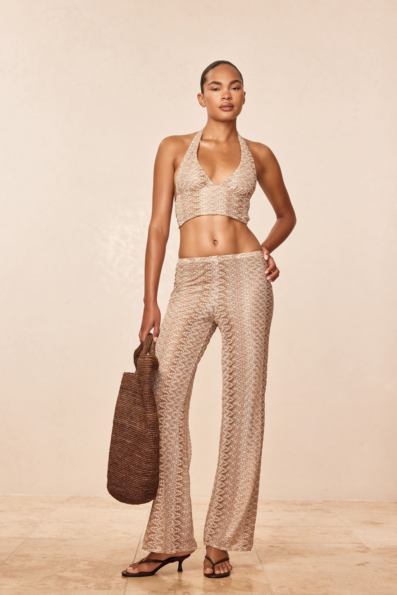 Toulon Pant - Porto Cervo Gold