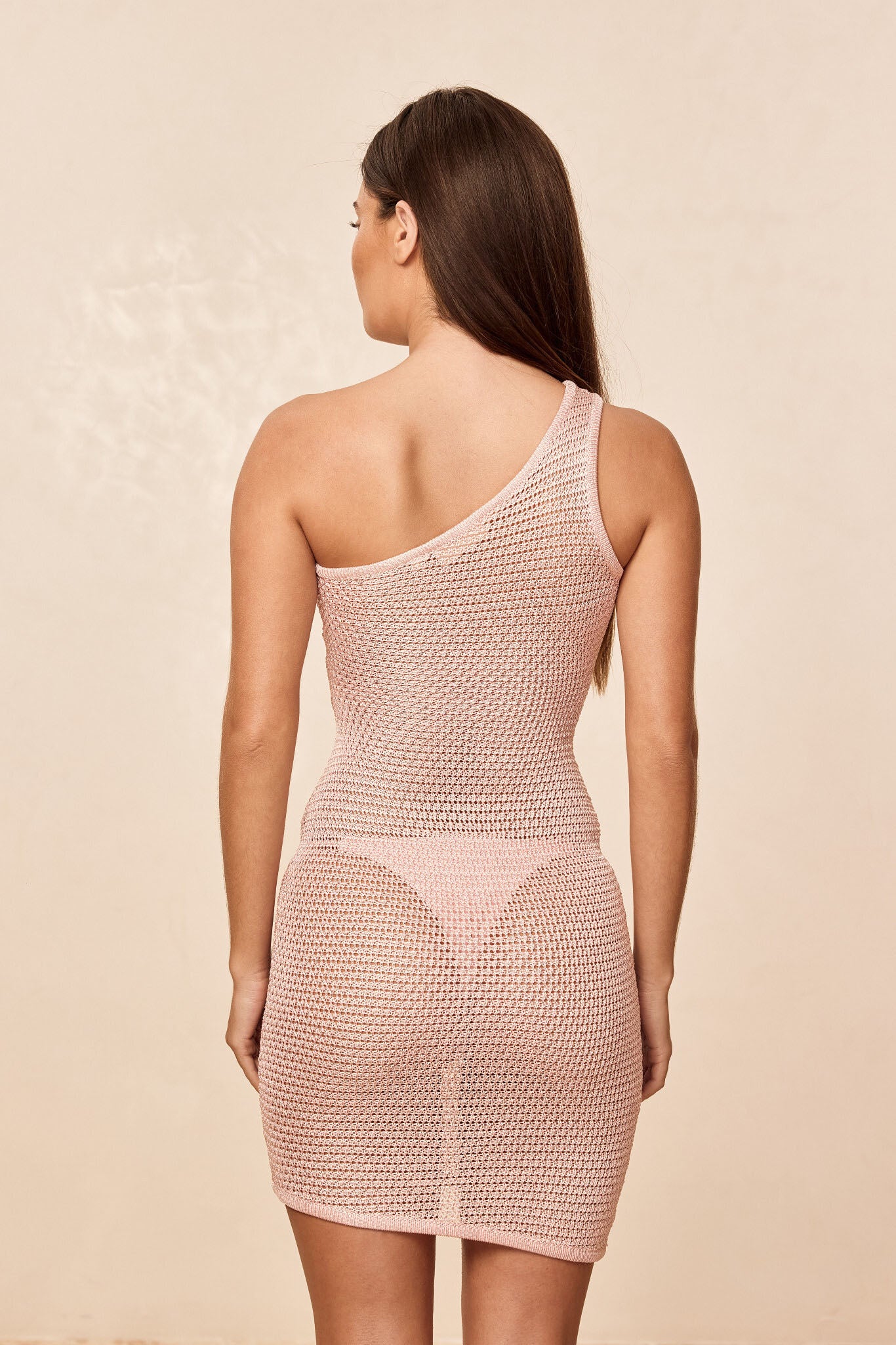 Taormina Dress - Powder Pink Treble Knit