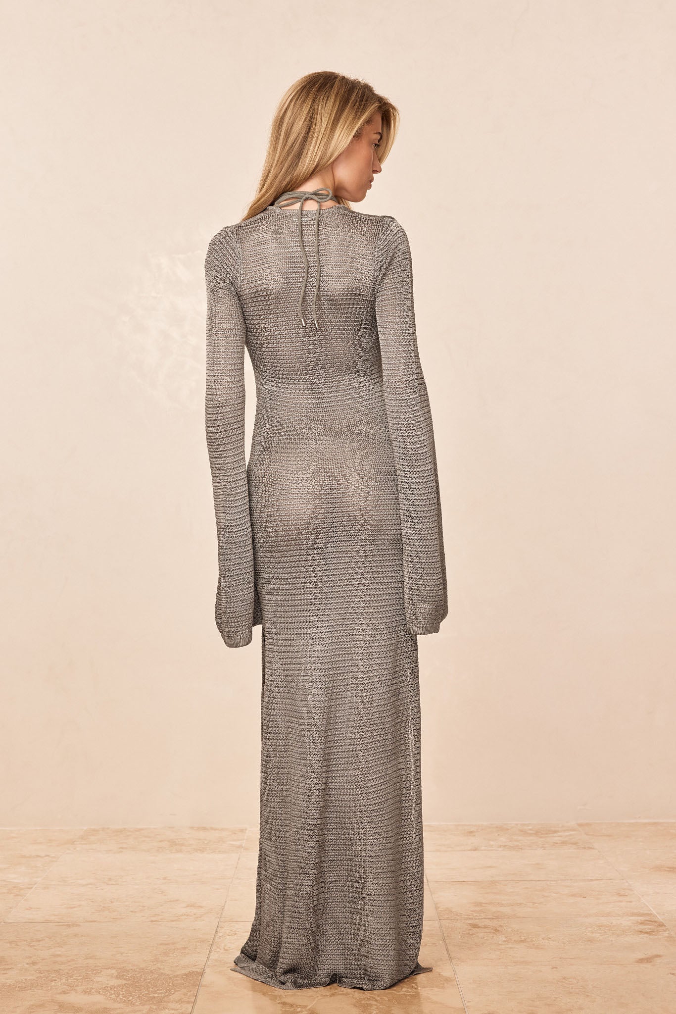 Montego Dress - Steel Treble Knit