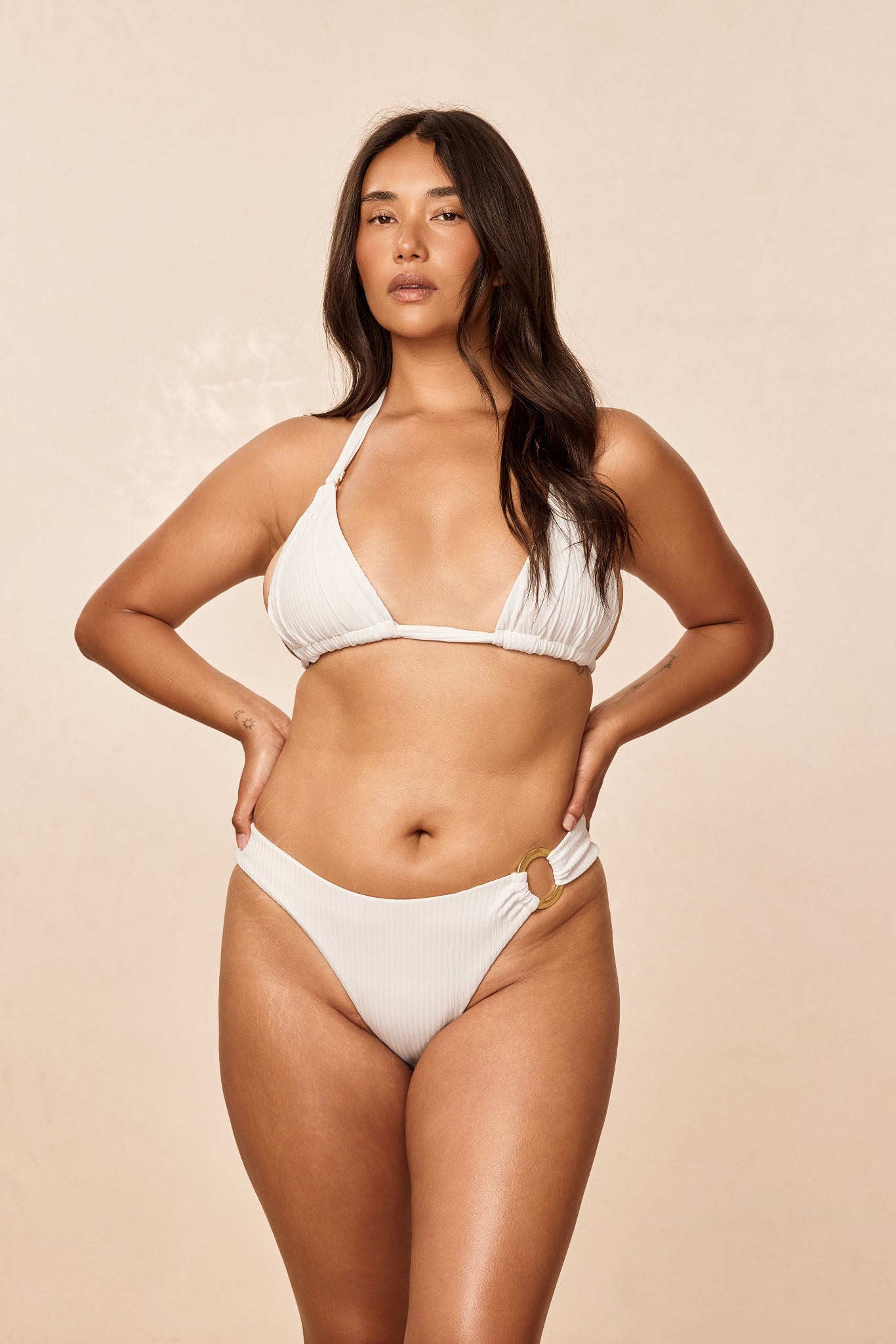 Morocco Top - White Rib