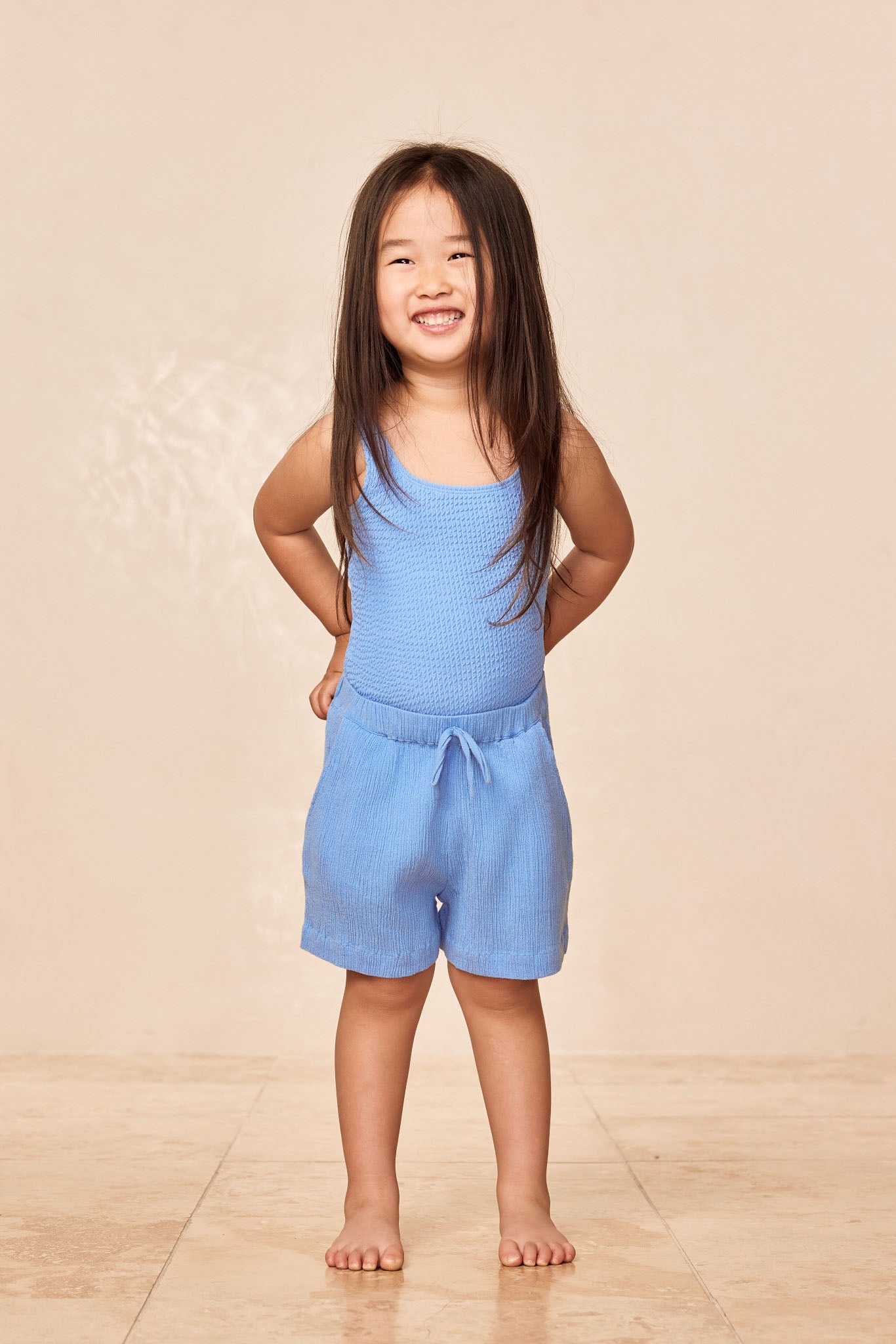 Sardinia One Piece - Azure Crinkle