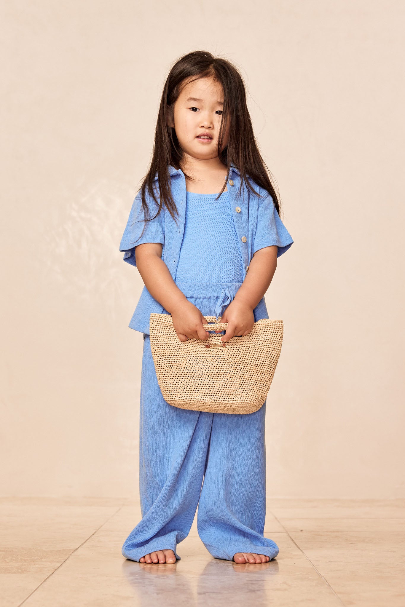 Sardinia One Piece - Azure Crinkle