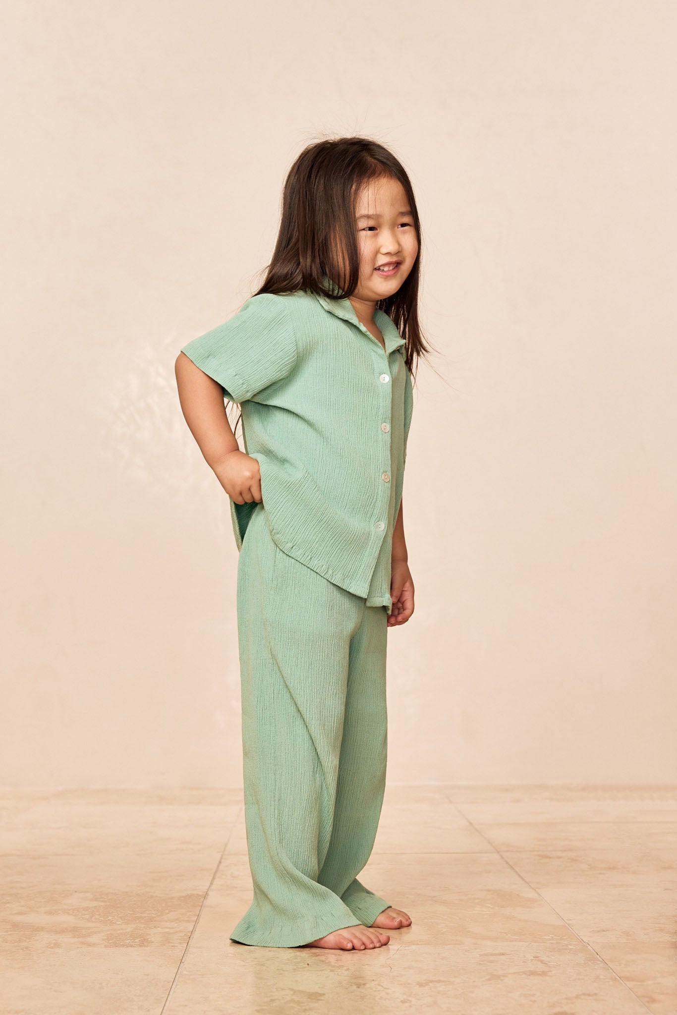 Tuscany Pant Kids - Pond Crinkle