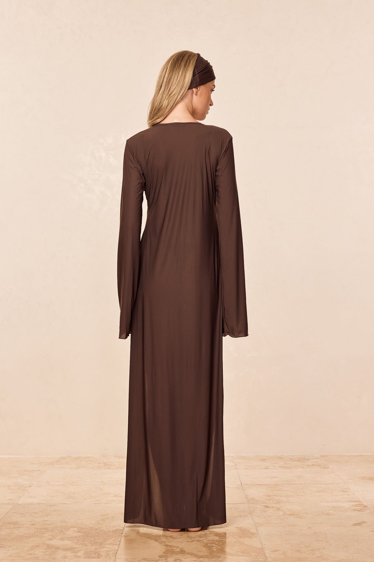 Marabella Kaftan - Espresso Tissue Jersey
