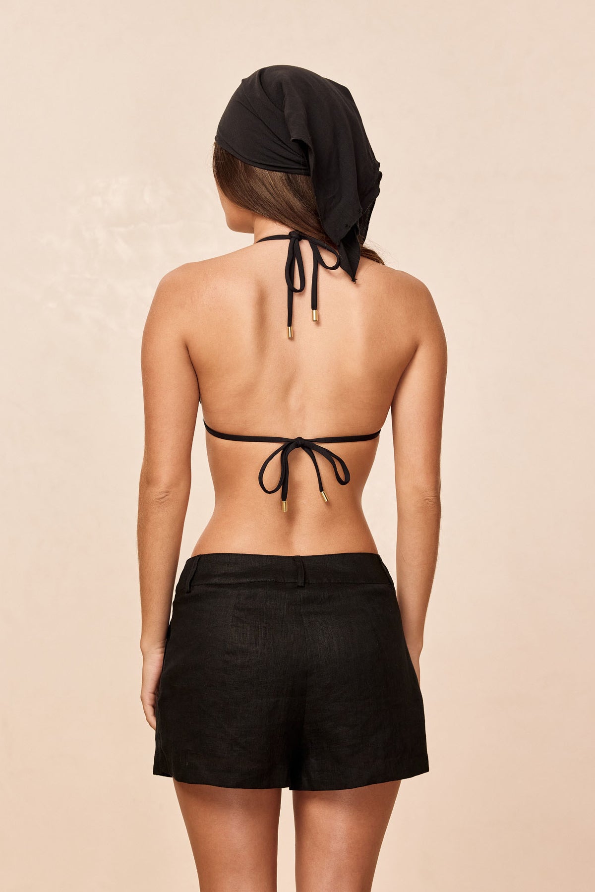 Casablanca Short - Black Linen