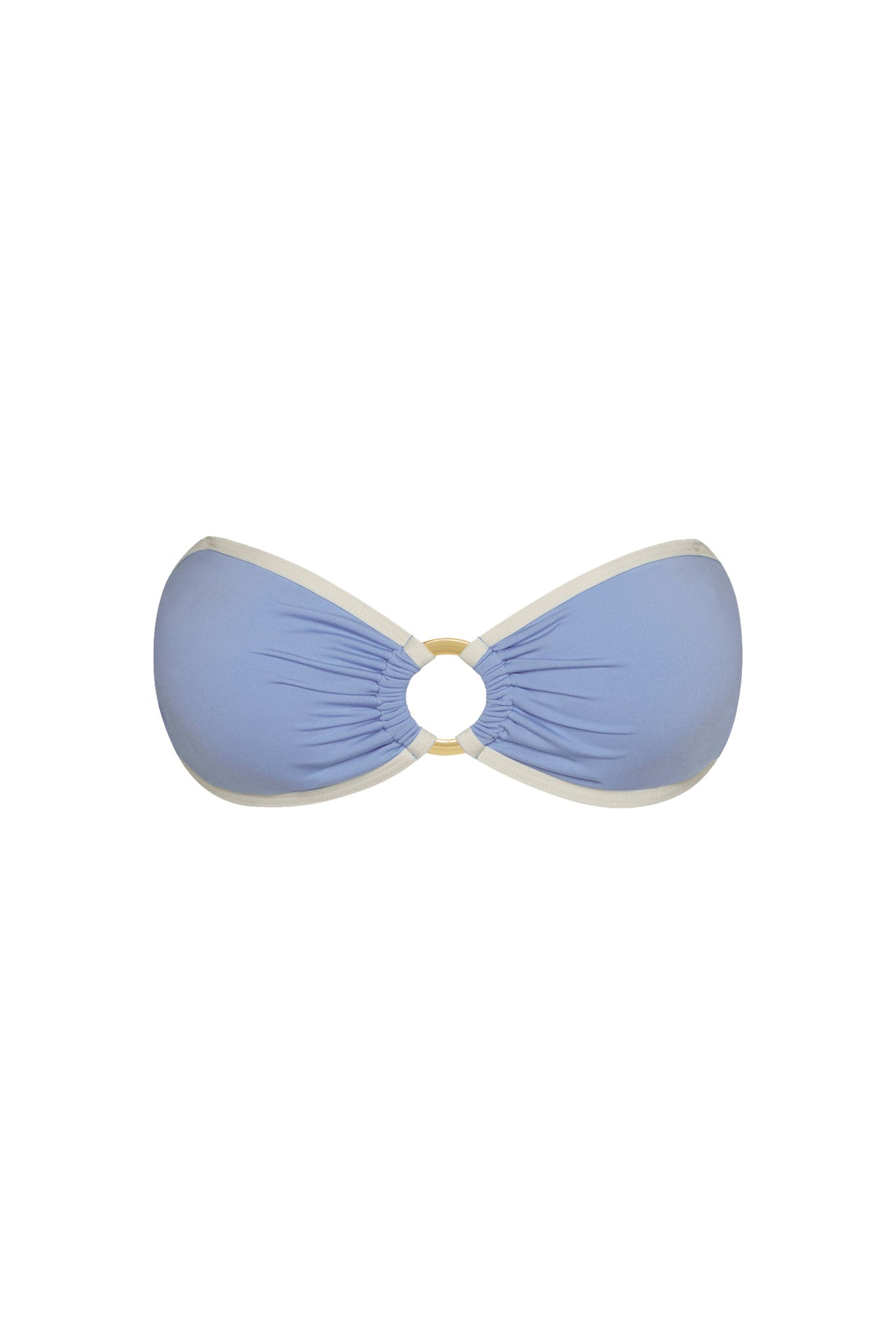 Costa Rica Top - Azure/Ivory