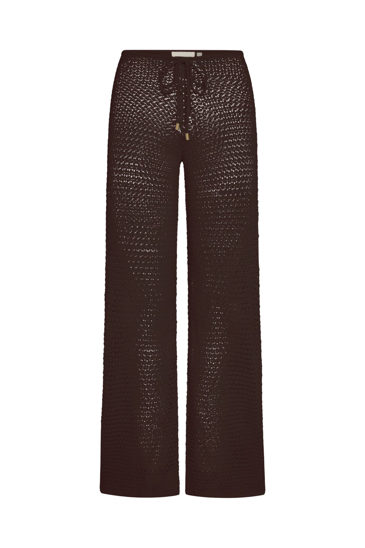 Belize Pant - Espresso Lace Crochet