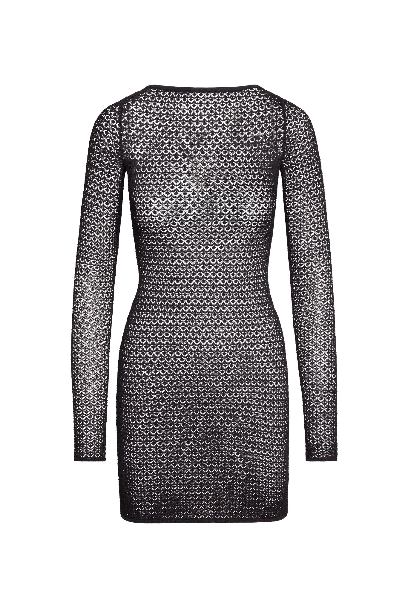 Bodrum Mini Dress - Black Lace Crochet