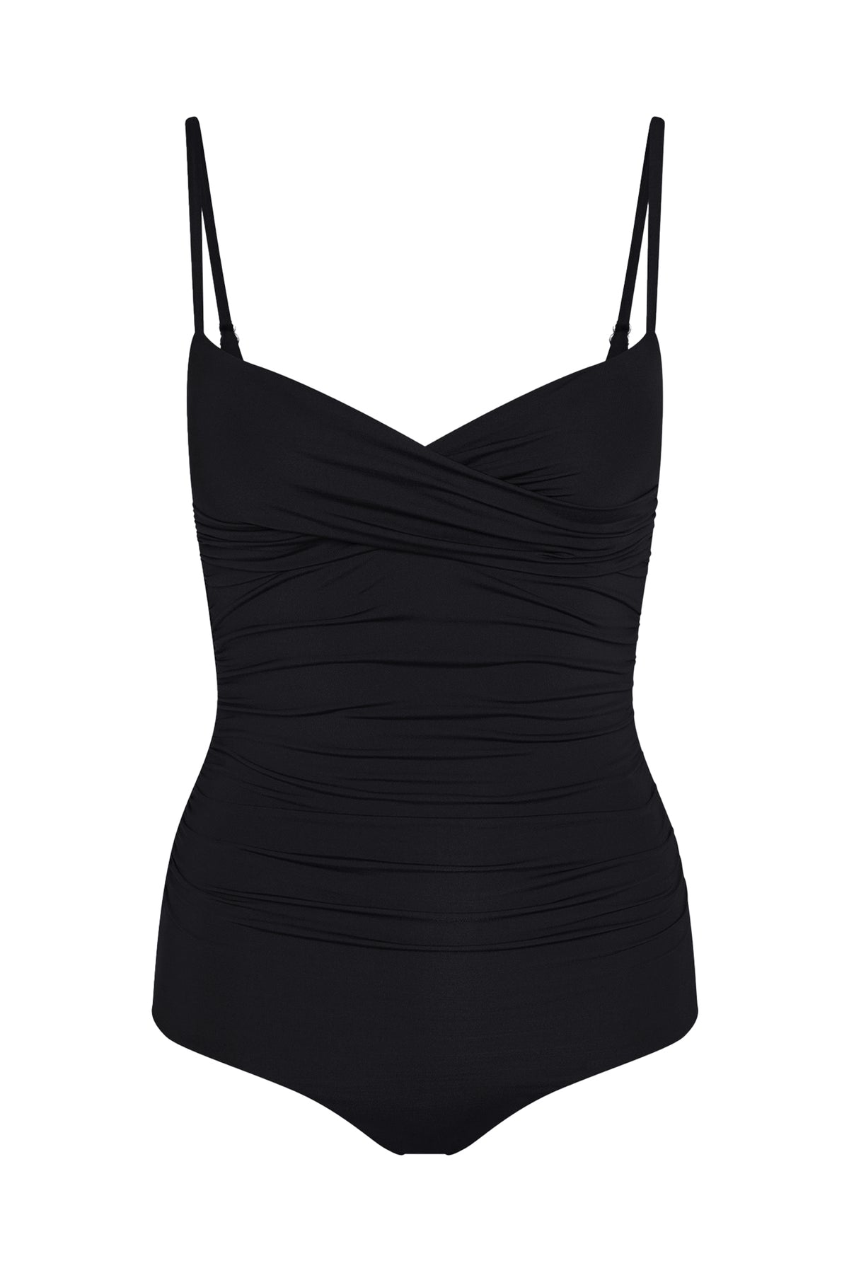 Bordeaux One Piece Full Coverage - Black