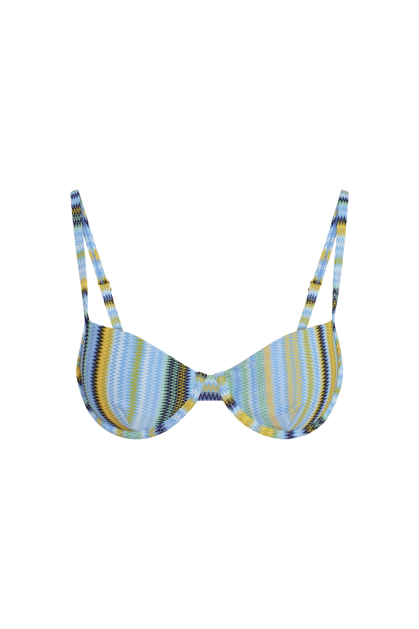Capri Top - Sardinia Stripe Azure