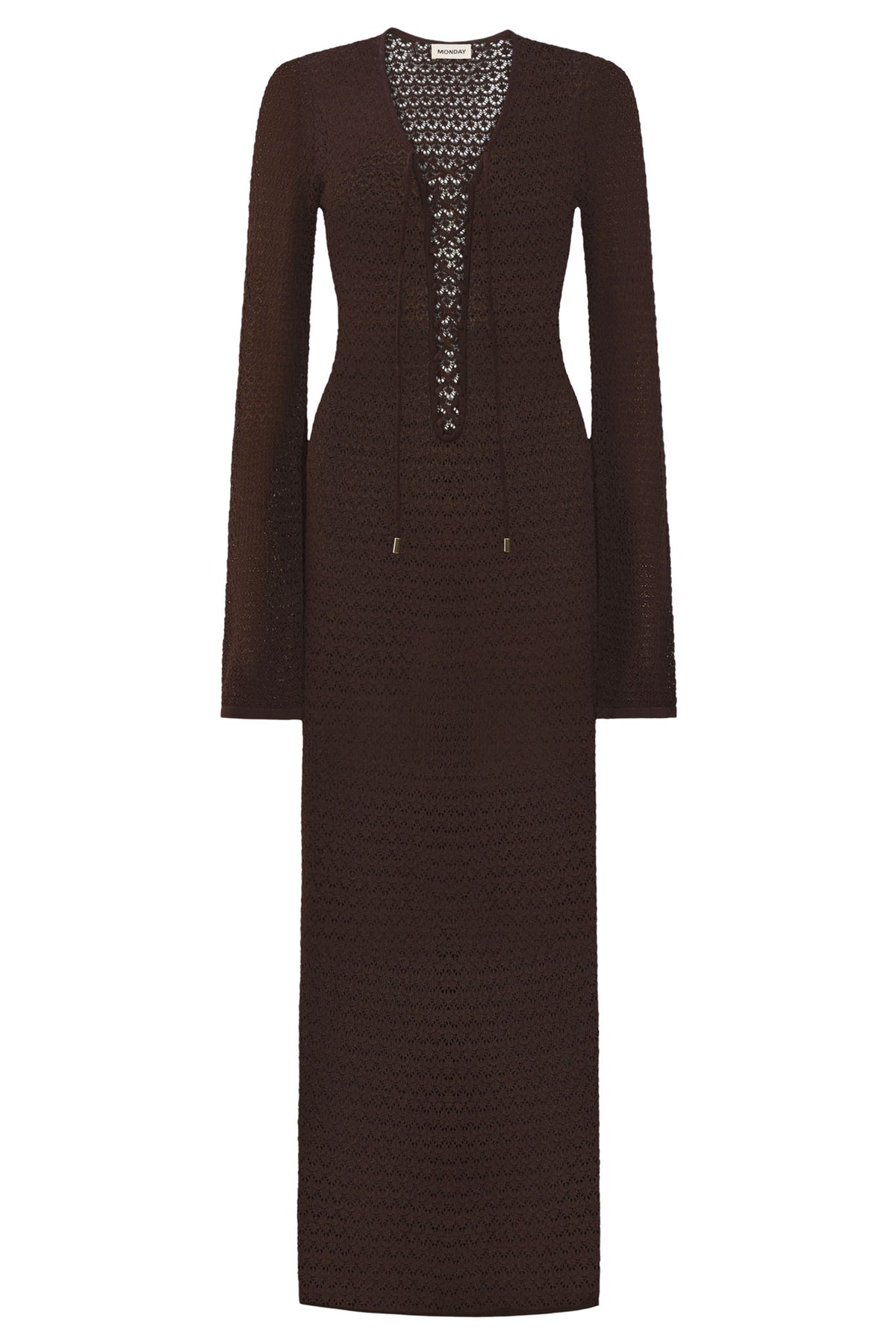 Corossol Dress - Espresso Lace Crochet