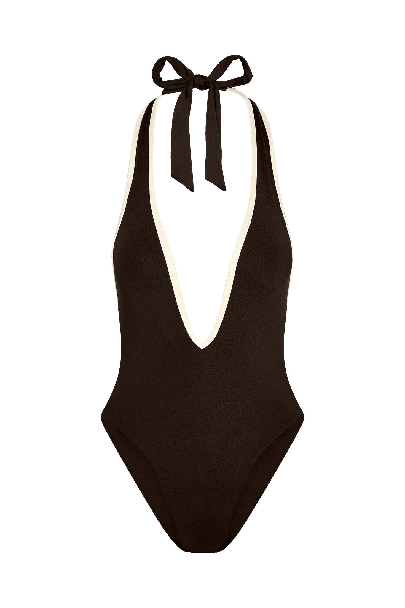 Cyprus One Piece - Espresso/Ivory