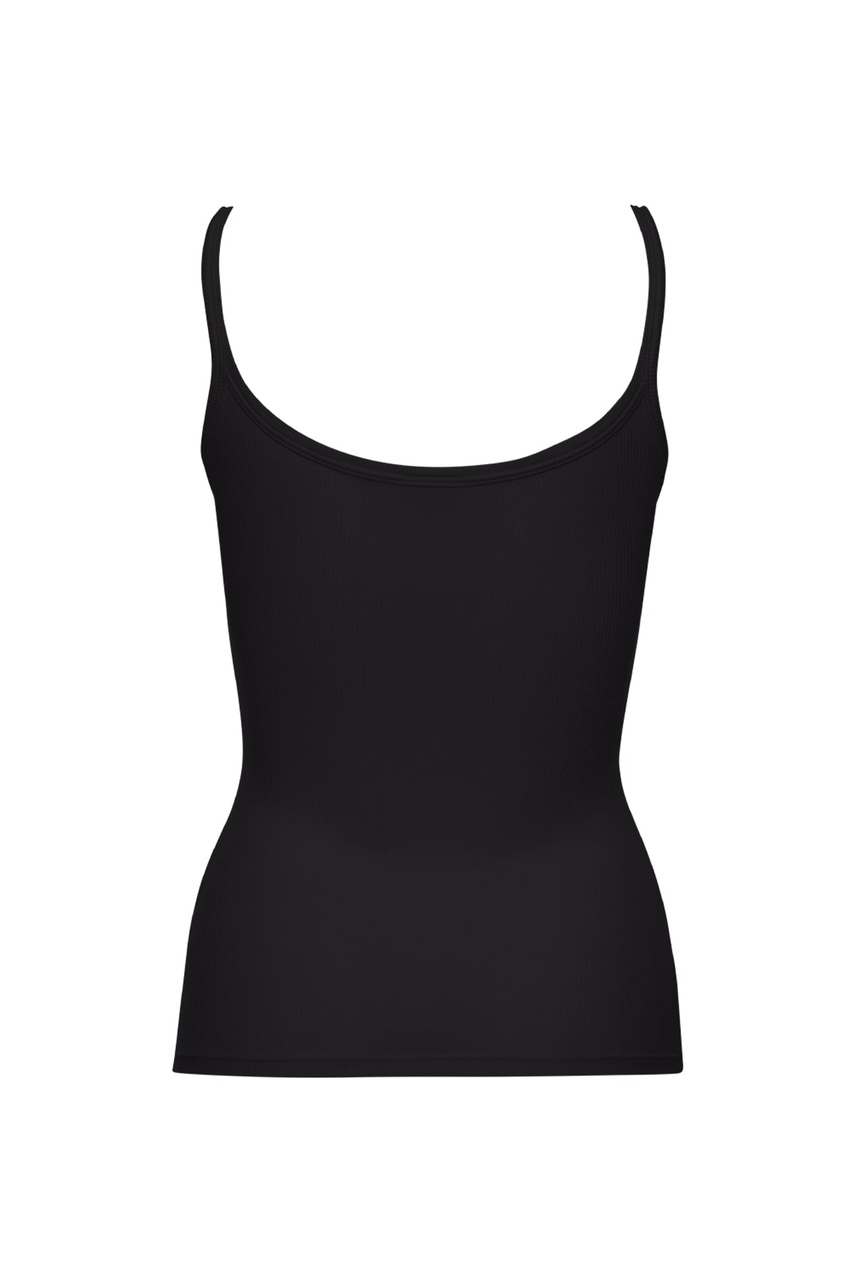 Devin Tank Long - Black Lightweight Rib