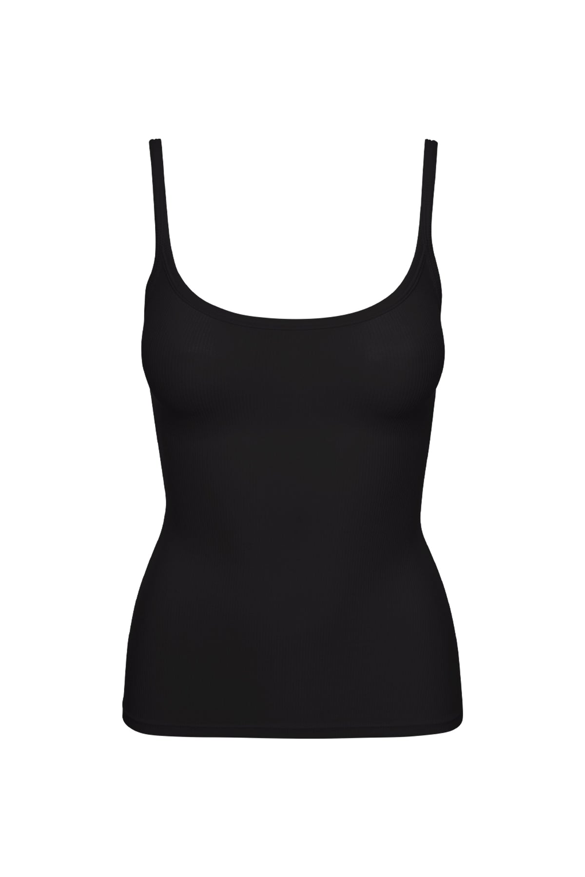 Devin Tank Long - Black Lightweight Rib