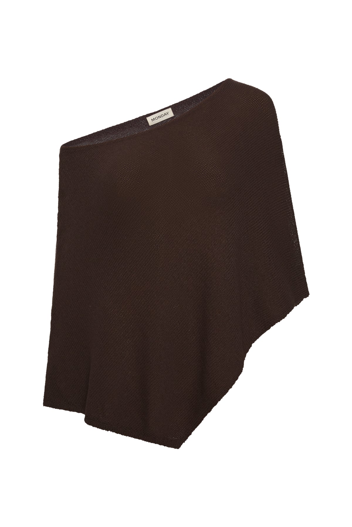 Dominica Poncho - Espresso Open Knit