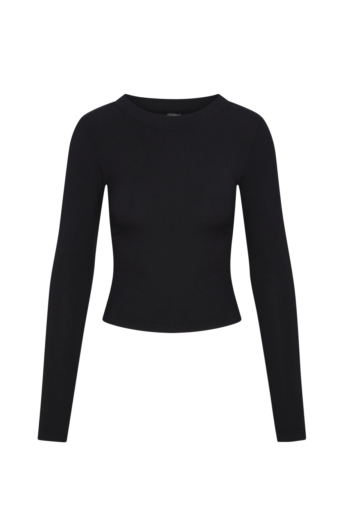Hayworth Long Sleeve Long - Black Lightweight Rib