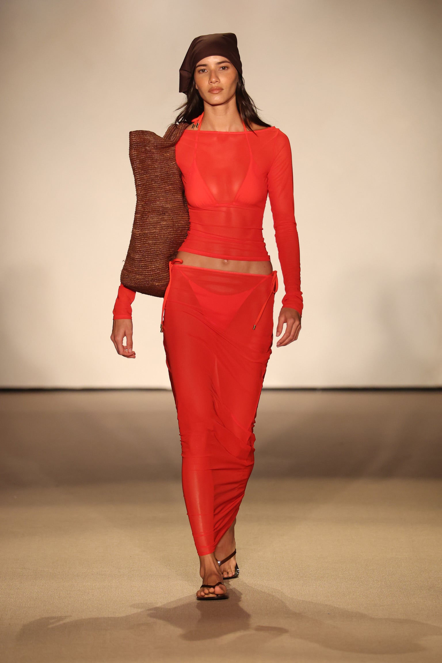 Ipanema Top - Chili Pepper Mesh