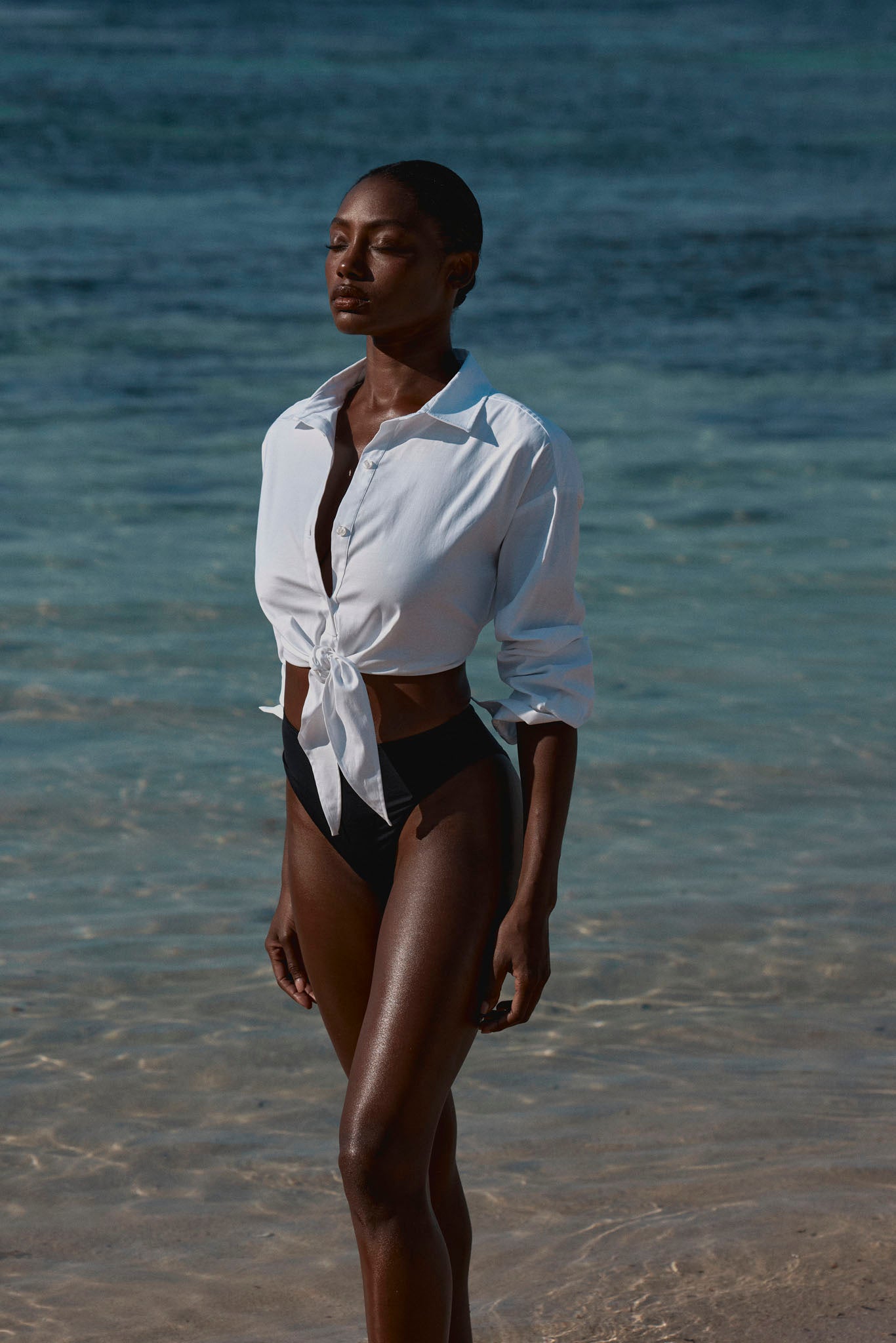 La Jolla Tie Shirt - White