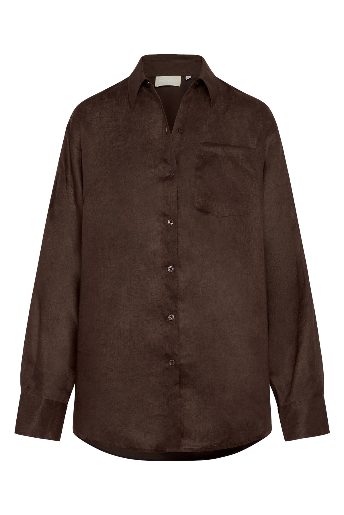 La Jolla Linen Shirt - Espresso Linen