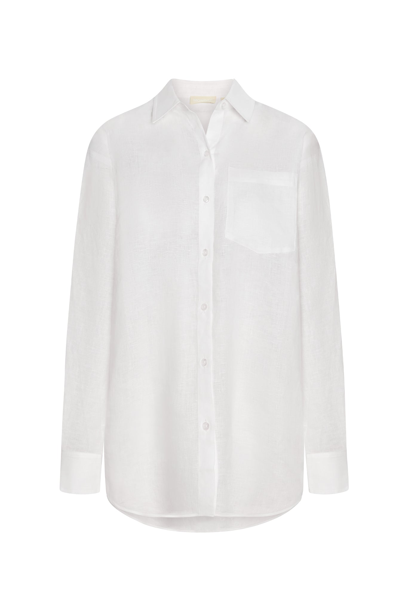 La Jolla Linen Shirt - White Linen