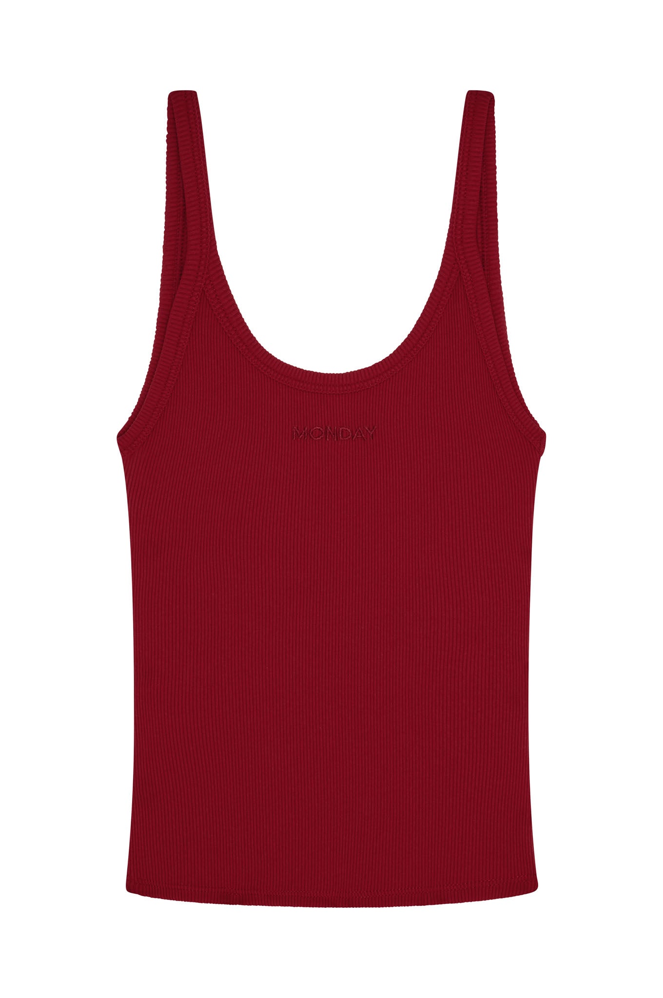 Devin Tank - Cherry Thin Rib