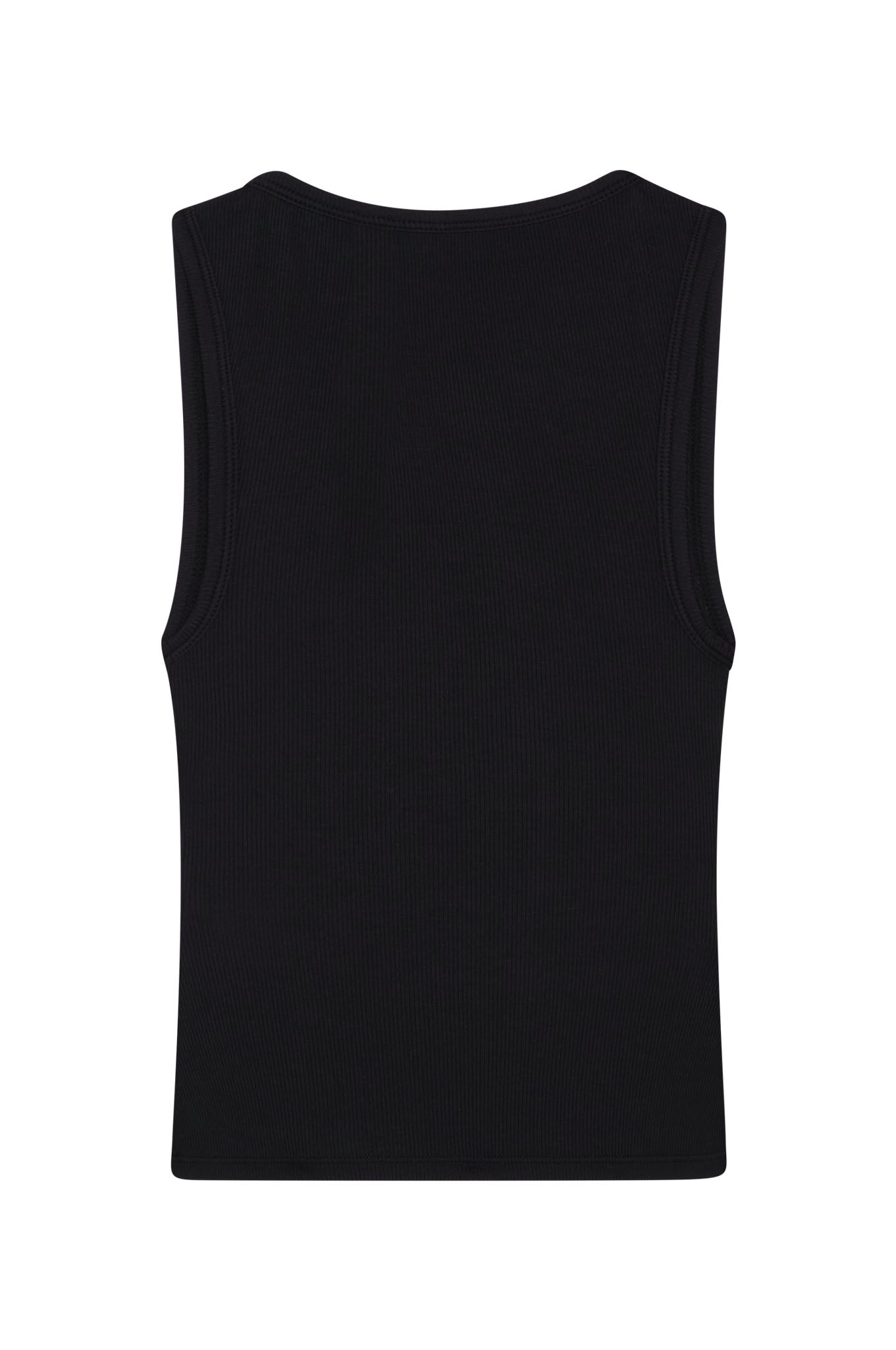 Tash Tank Long - Black Lightweight Rib
