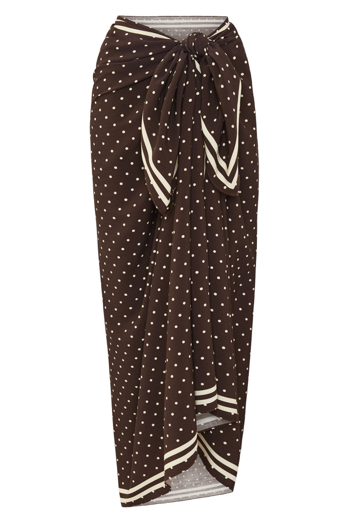 Marina Piccola Sarong - Espresso Dot