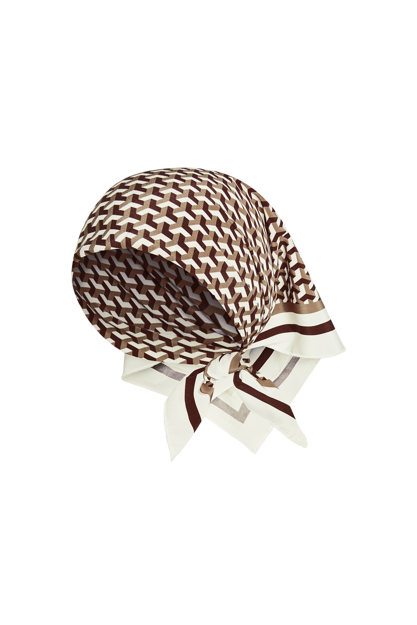 Monday Head Scarf - Husk Geo Silk
