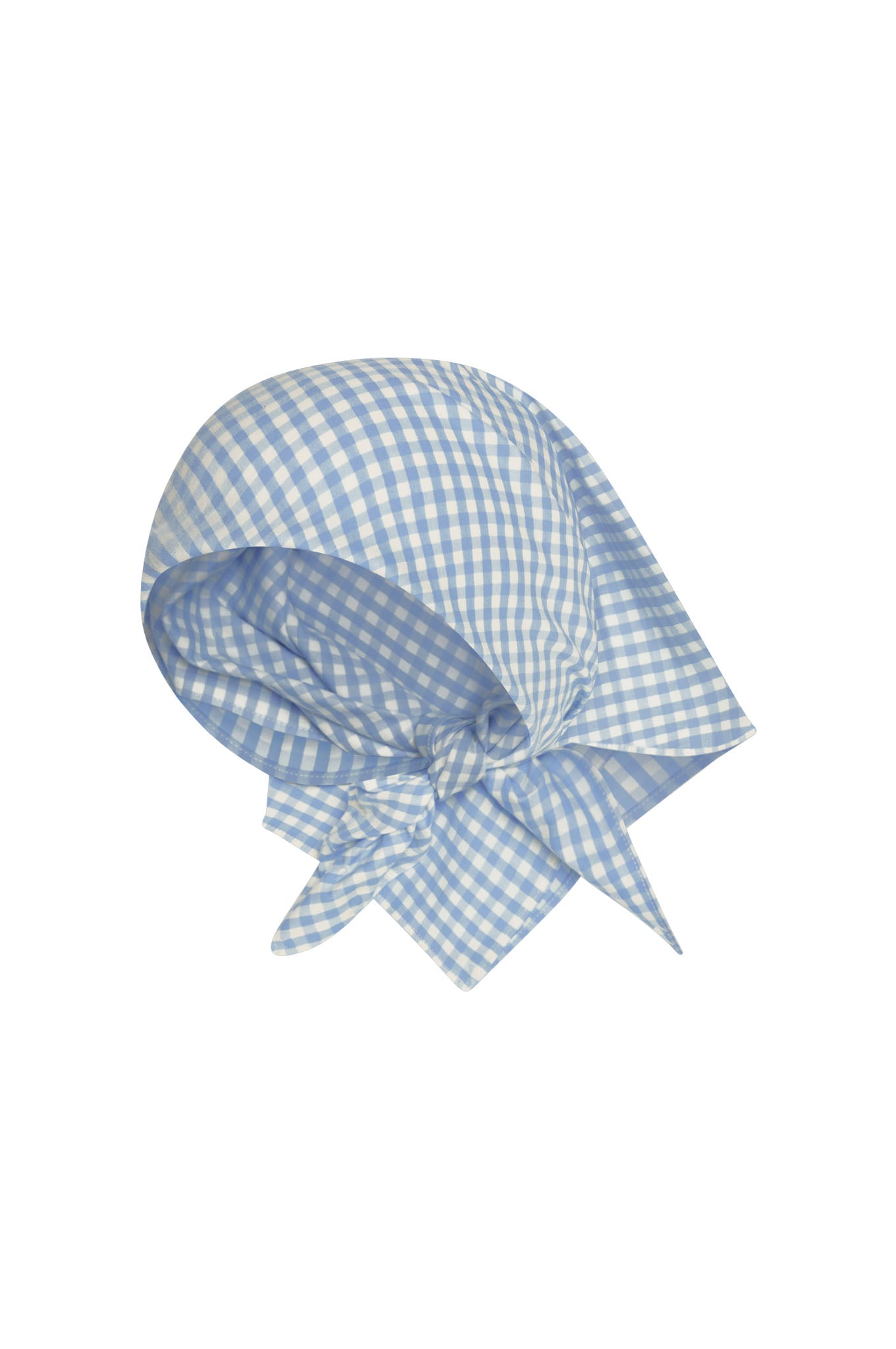 Monday Head Scarf - Sky Gingham – Monday Swimwear